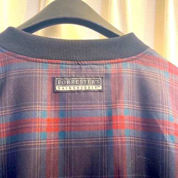 Men’s Plaid Forrester’s Outerwear Plaid Windbreaker/Rain Jacket Size Medium - Picture 6 of 9